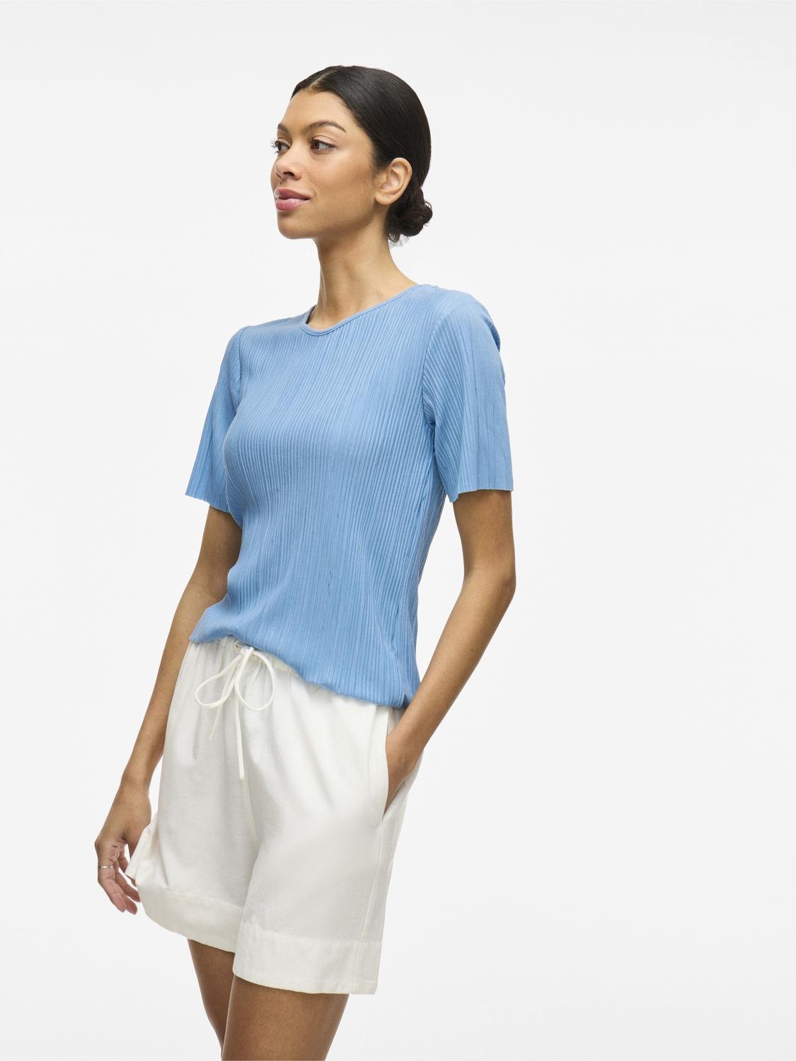 VIPLISA Top - Blissful Blue - VERO MODA & VILA Bergvik